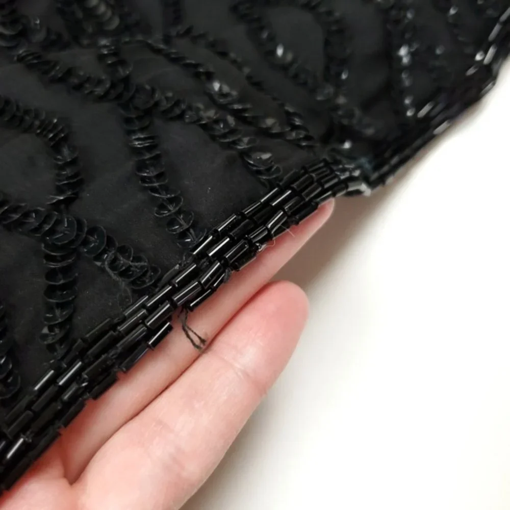 Vintage Laurence Kozar black sequined dress - Picture 9 of 11